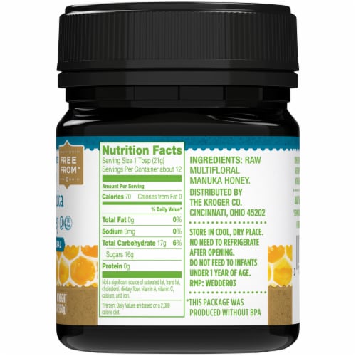 Simple Truth® Multifloral Raw Manuka Honey Perspective: top