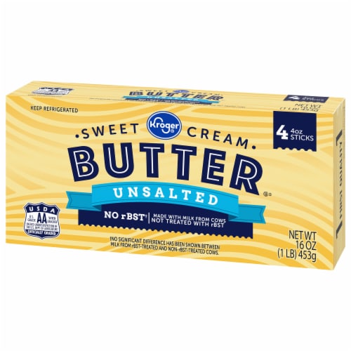 Kroger® Unsalted Butter Sticks Perspective: top