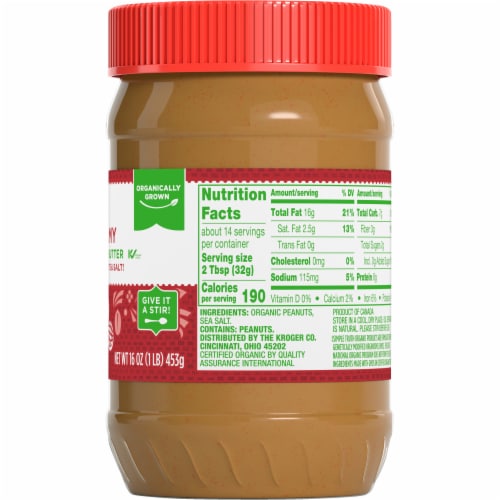Simple Truth Organic® Peanut Butter Creamy Perspective: top