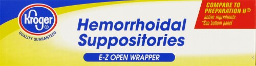 Kroger® Hemorrhoidal Suppositories Perspective: top