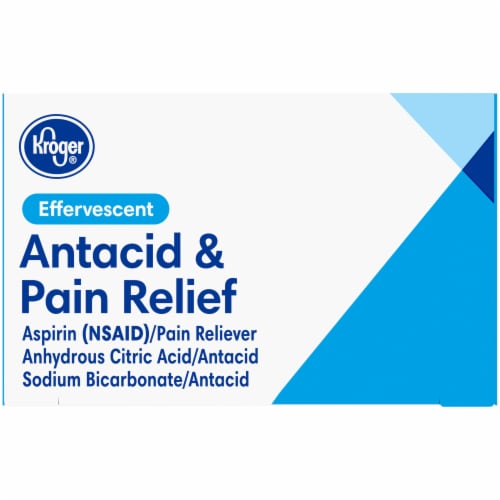 Kroger® Antacid & Pain Relief Original Flavor Effervescent Tablets Perspective: top