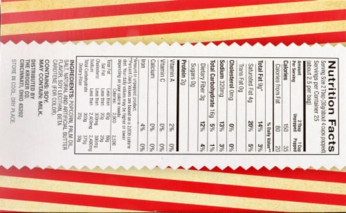 Kroger® Movie Theater Butter Microwave Popcorn Perspective: top