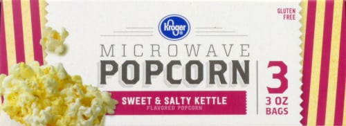 Kroger® Sweet & Salty Kettle Microwave Popcorn Perspective: top