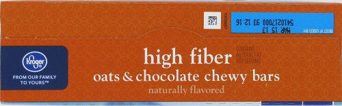 Kroger® High Fiber Oats & Chocolate Chewy Bars Perspective: top