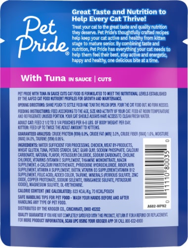 Cat food at kroger outlet