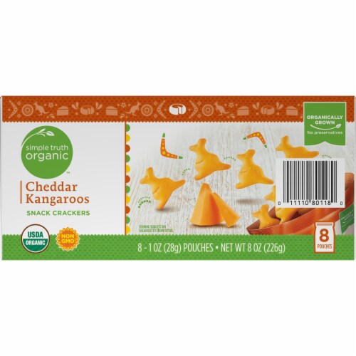 Simple Truth Organic™ Cheddar Kangaroos Snack Crackers Perspective: top