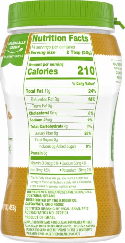 Simple Truth Organic® Tahini Perspective: top