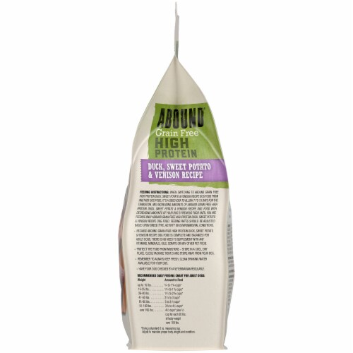 ABOUND® Grain Free High Protein Adult Dry Dog Food Duck Sweet Potato & Venison Perspective: top