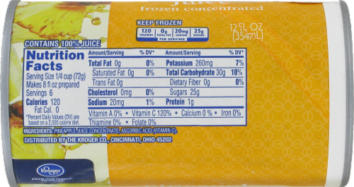 Kroger® Frozen 100% Pineapple Juice Perspective: top
