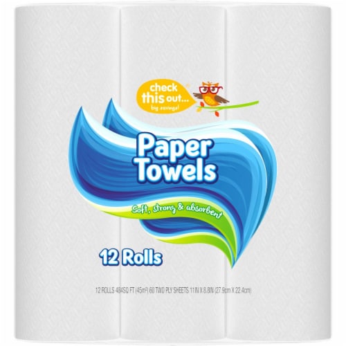 Kroger® Check This Out…Big Savings!® Paper Towels Rolls Perspective: top