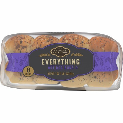 Private Selection® Everything Hot Dog Buns Perspective: top