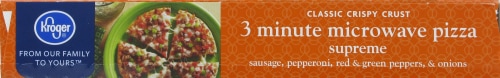 Kroger® 3 Minute Microwave Supreme Pizza Perspective: top