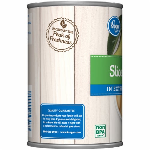 Kroger® Canned Pear Slices in Extra Light Syrup Perspective: top