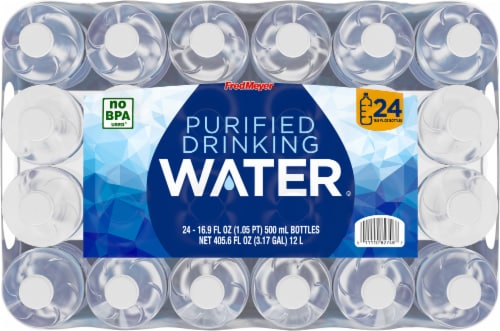 Fred Meyer™ Purified Drinking Bottled Water Perspective: top
