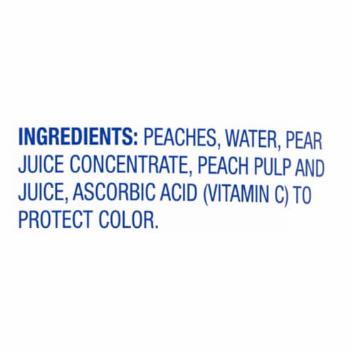 Kroger® Canned Yellow Cling Sliced Peaches in 100% Fruit Juice Perspective: top