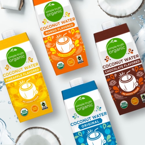 Simple Truth Organic™ Chocolate Flavored Coconut Bottled Water Perspective: top