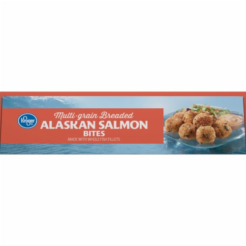 Kroger® Multi-Grain Breaded Alaskan Salmon Bites Perspective: top