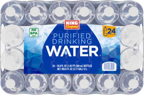 King Soopers™ Purified Bottled Water Perspective: top