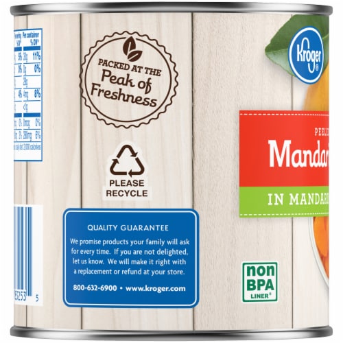 Kroger® Canned Mandarin Oranges in Juice Perspective: top