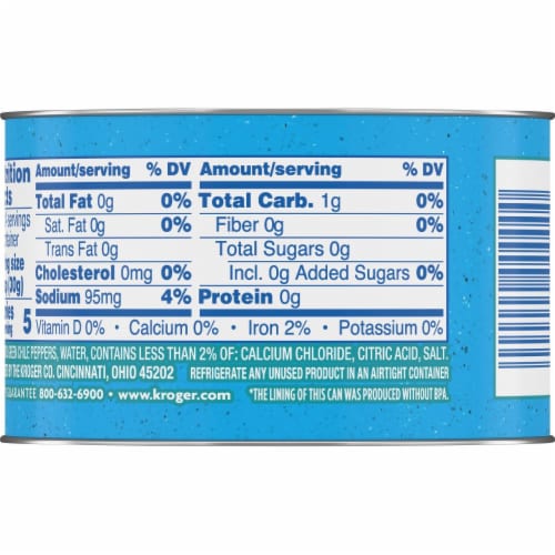 Kroger® Diced Green Chile Peppers Perspective: top
