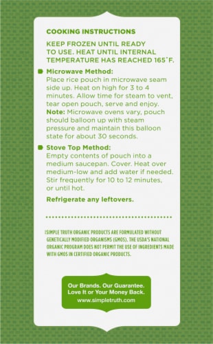 Simple Truth Organic™ Frozen Brown Rice Perspective: top