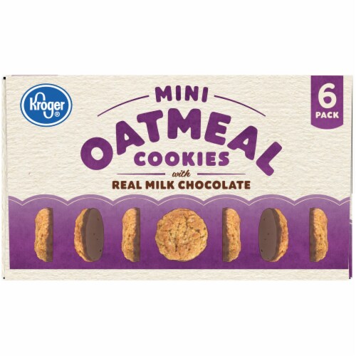 Kroger® Mini Oatmeal Cookies with Real Milk Chocolate Perspective: top