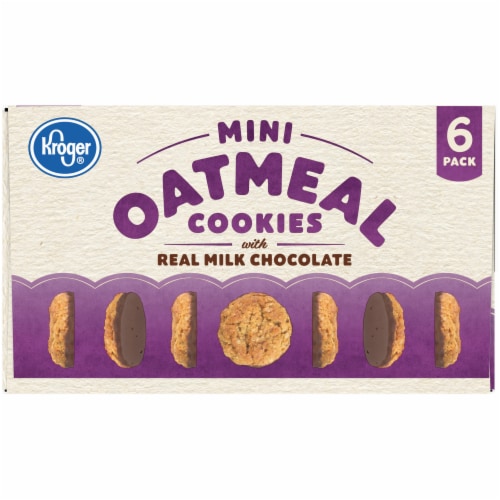 Kroger® Mini Oatmeal Cookies with Real Milk Chocolate Perspective: top