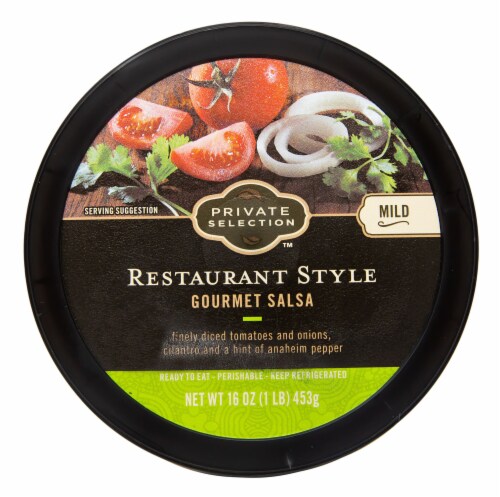 Private Selection™ Mild Restaurant Style Gourmet Salsa Perspective: top