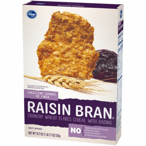 Kroger® Crunchy Raisin Bran Cereal Perspective: top