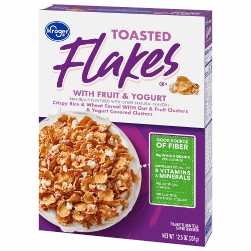 Kroger® Toasted Flakes with Fruits & Yogurt Cereal Perspective: top