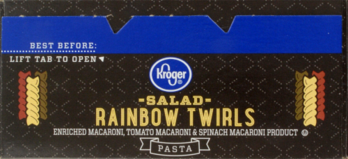 Kroger® Salad Rainbow Twirls Pasta Perspective: top