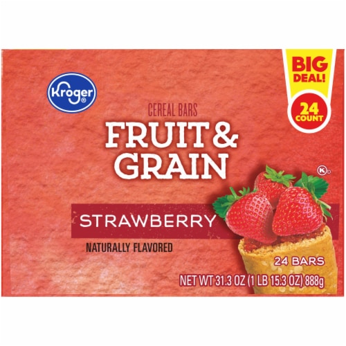 Kroger® Strawberry Fruit & Grain Cereal Bars BIG Deal! Perspective: top
