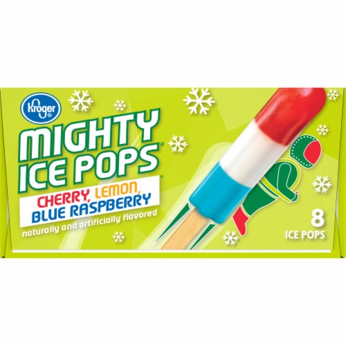 Kroger® Cherry Lemon Blue Raspberry Mighty Pops Perspective: top
