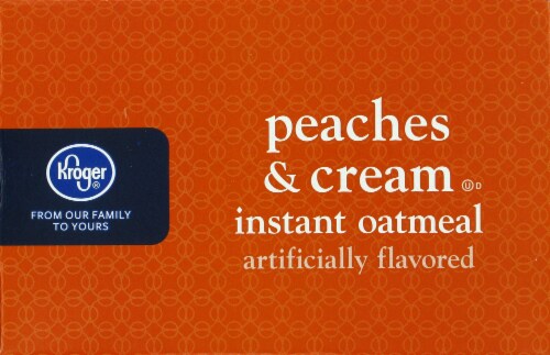 Kroger® Peaches & Cream Instant Oatmeal Perspective: top
