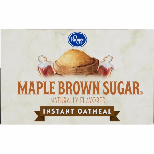 Kroger® Maple & Brown Sugar Instant Oatmeal Perspective: top