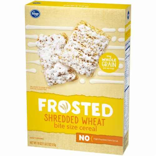 Kroger® Frosted Shredded Wheat Bite Size Cereal Perspective: top