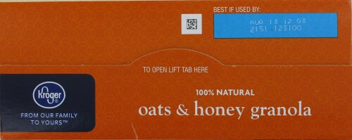Kroger® Oats & Honey Granola Perspective: top