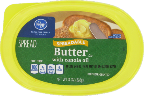 Kroger® Spreadable Butter with Canola Oil Perspective: top