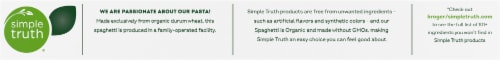 Simple Truth Organic® Spaghetti Perspective: top