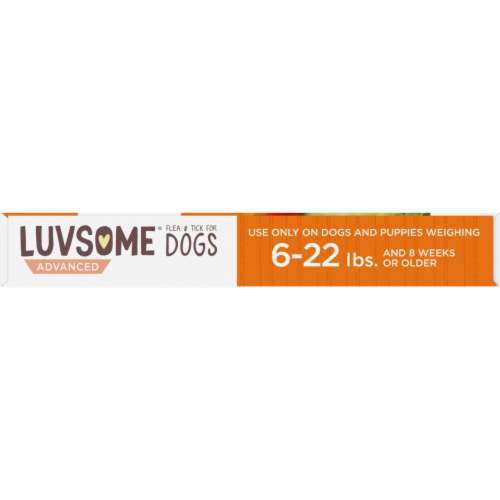 Luvsome® Dog and Puppy Advanced Flea & Tick Applicators Perspective: top