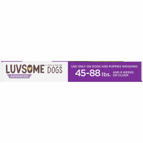 Luvsome® Advanced Flea & Tick Applicators for Dogs and Puppies Perspective: top