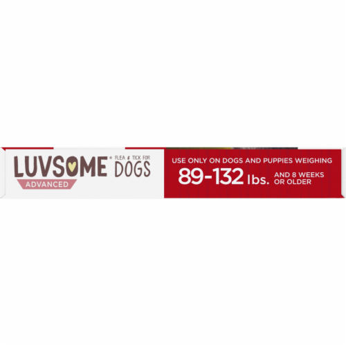 Luvsome® Advanced Flea & Tick Applicators for Dogs Perspective: top
