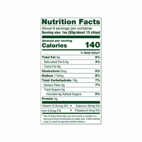 Simple Truth Organic® Blue Corn Tortilla Chips Perspective: top