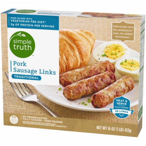 Simple Truth® Traditional Pork Sausage Links Perspective: top