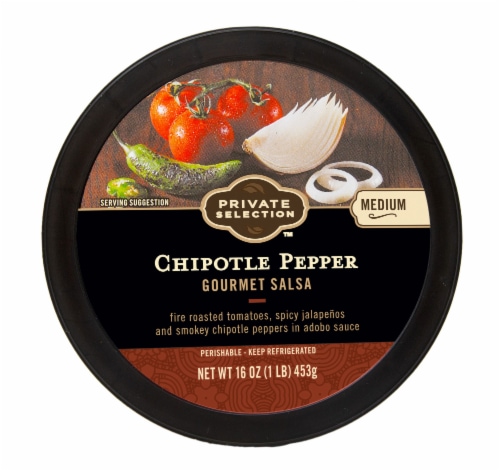 Private Selection™ Medium Chipotle Pepper Gourmet Salsa Perspective: top