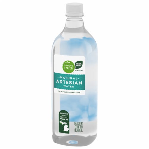 Simple Truth® Artesian Bottled Water Perspective: top