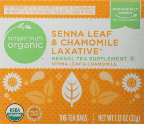 Simple Truth Organic™ Senna Leaf & Chamomile Laxative Tea Bags Perspective: top