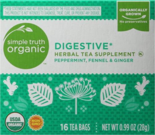 Simple Truth Organic™ Digestive Herbal Tea Perspective: top