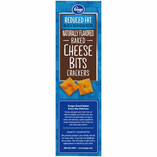 Kroger® So Cheesy! Reduced Fat Baked Cheese Bits Crackers Perspective: top