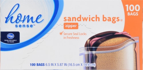 Kroger®  Zipper Sandwich Bags Perspective: top